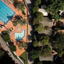 Camping Les Pêcheurs   Zwembad Bovenview