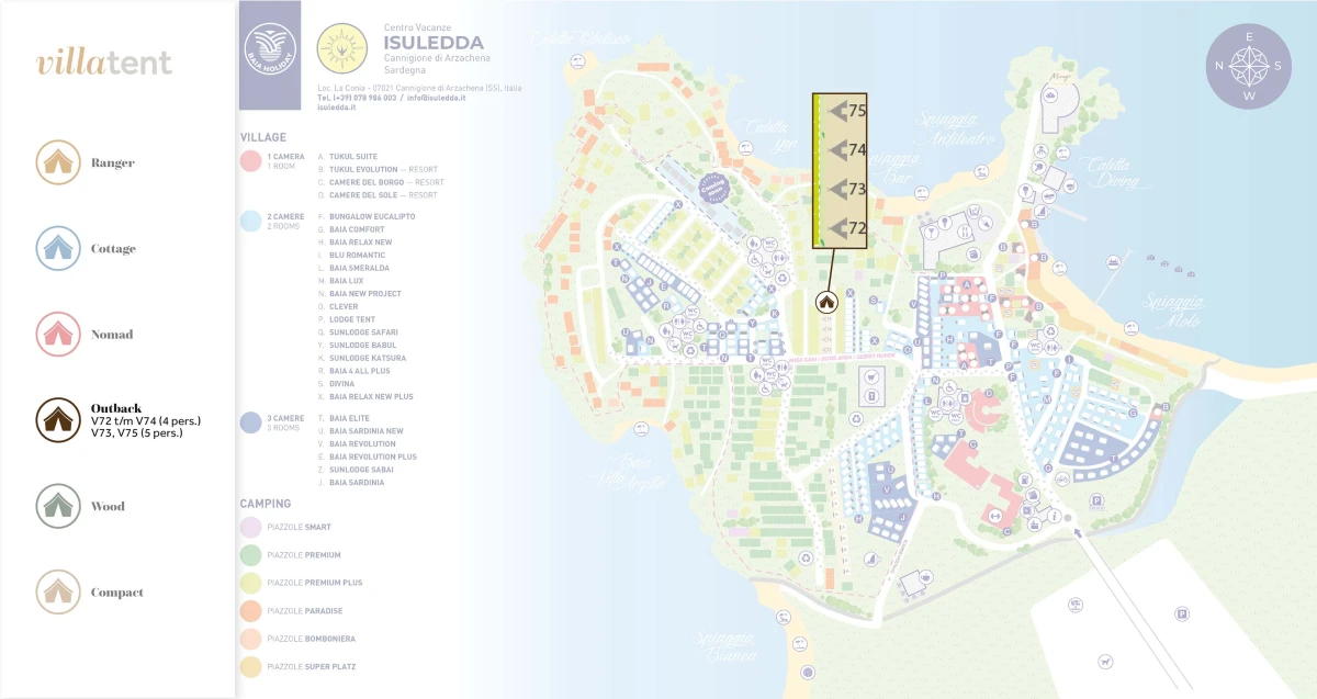 Villatent-Plattegrond-Centro-Vacanze-Isuledda-2024