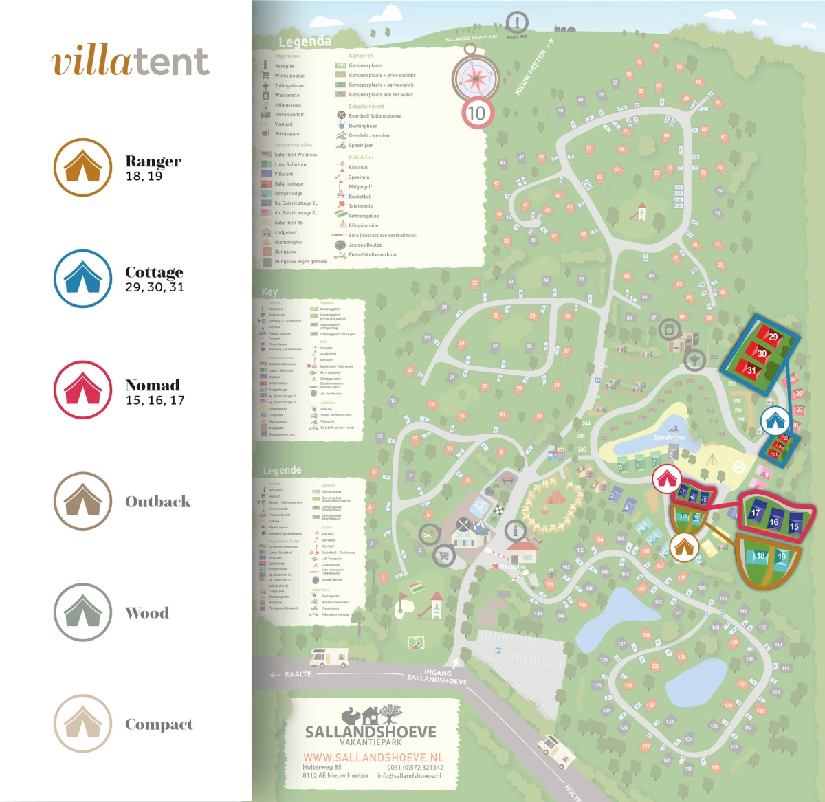 Villatent-Plattegrond-Vakantiepark Sallandshoeve- 2025