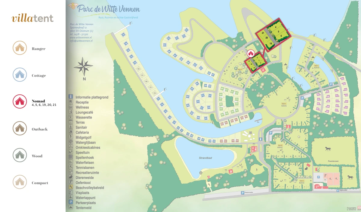 Villatent-Plattegrond-Parc de Witte Vennen-2025