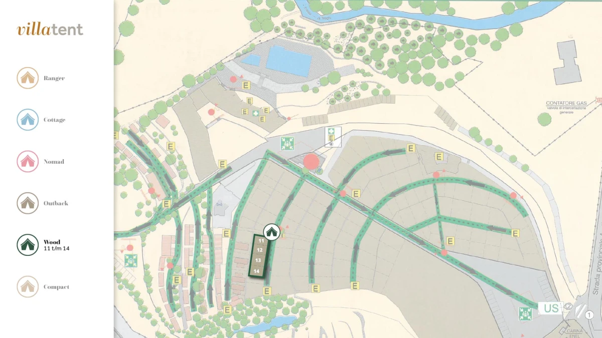 Villatent-plattegrond- Camping Village Il Poggetto- 2025 Villatent-plattegrond- Camping Village Il Poggetto- 2025