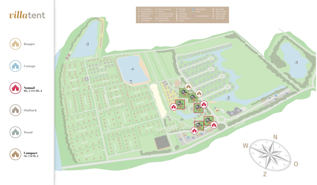 Villatent-Plattegrond-Camping Betuwse hofjes-2025
